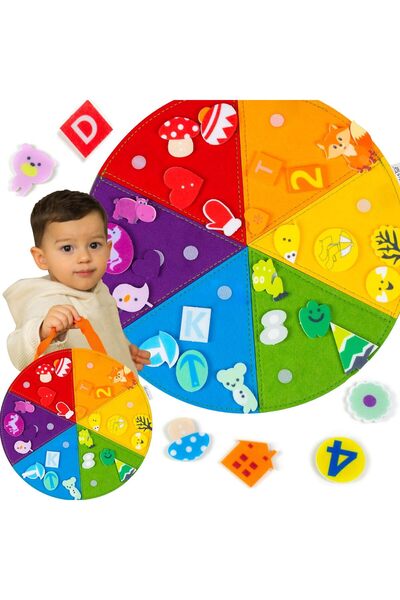 Choice Felt Board Busy Board for Toddlers Montessori Colors Sorting Sensory B...