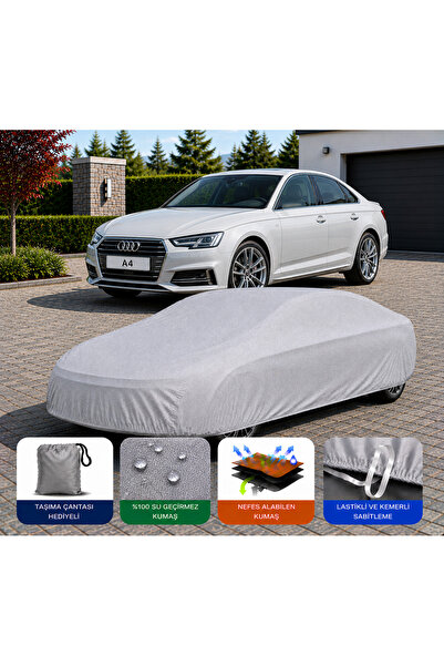 COCEM Audi A4 Sedan Premium Araç Brandası Su Geçirmez UV Korumalı Tam Koruma ...