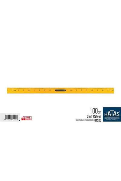 HATAS Sınıf Cetveli 100 cm N01520 Plastik