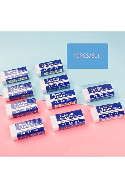 Choice 10pcs 10Pcs 2B White PVC Eraser Clean and Mess Free Student Exam Offic...
