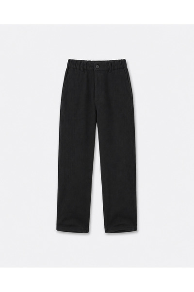 Gambocci Elastic Waist Waffle Fabric |   Loose Fit Men's Trousers