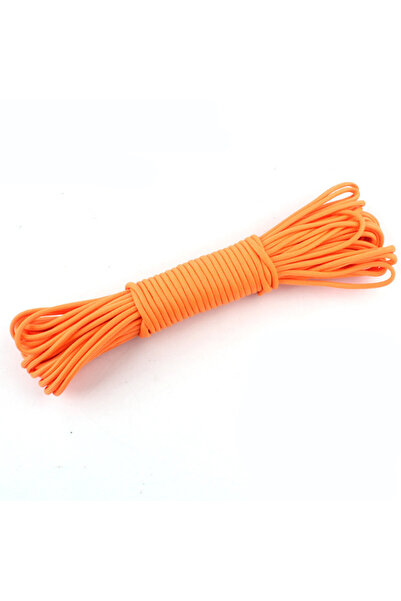 Choice 15M guang Orange Luminous Rope 9 Strands 4mm Paracord Nylon 550 Tent C...