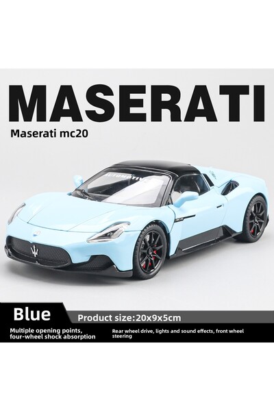 Choice1 سيارة مازيراتي MC20 كابريو رياضية من سبيكة معدنية مصبوبة، بمقياس 1/24...