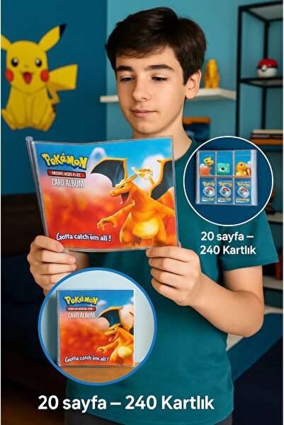 TOYFEST Pokemon Card Album - Charmender and Bulbasaur Model (240 Card Holder)