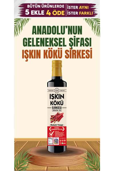 Luga Işgın - Işkın Kökü Sirkesi 500 ml - Doğal Fermantasyon, Katkısız, Gluten...