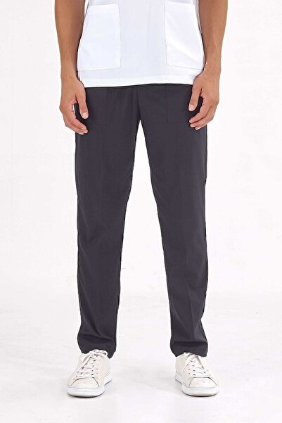 ÇİZGİ MEDİKAL Navy Blue Luxury Lycra Single Bottom Trousers (High Quality Lic...