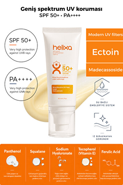 Helixa Laboratories Ectoin Sun Defense SPF 50+ PA++++ Bariyer Destekleyici An...