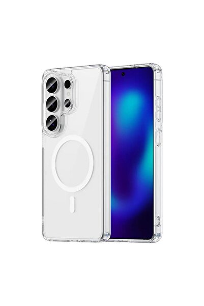 Zebana Samsung Galaxy S26 Ultra Uyumlu Kılıf Sararmaz ClearMag Kılıf (M-Safe ...
