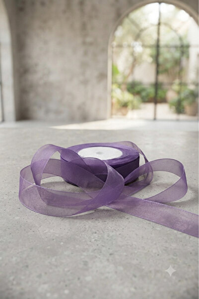 Deniz Party Store Organza Lilac Ribbon 2 Cm 50 Meters Gift Ornament