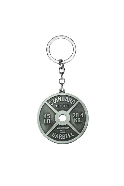 Choice K454-silver Vintage Punk Weightlifting Plates 45 LB Barbell Dumbbell P...