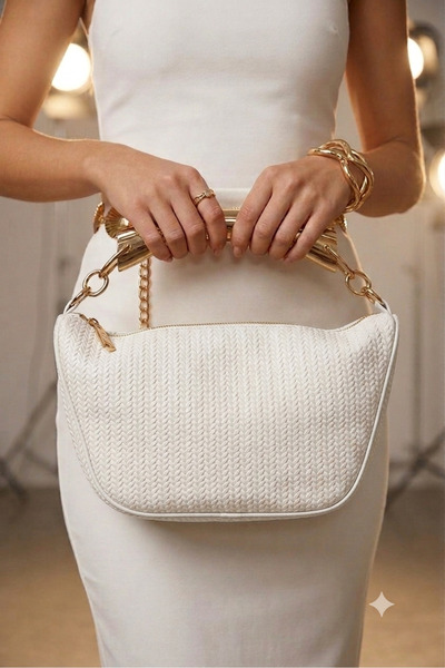 Gogoey Wicker Ultra Luxury Gold Buckle Trendy Fashion Women's Bag