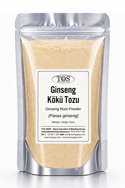 TOS The Organic Spices Ginseng Kökü Tozu 25 gr Kore (1. KALİTE) Ginseng Root ...