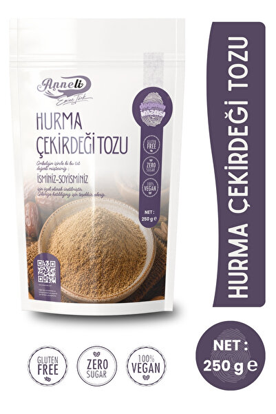 Emine türk anneli 250 gr Hurma Çekirdeği Tozu (UNU) %100 Doğal Annemeli