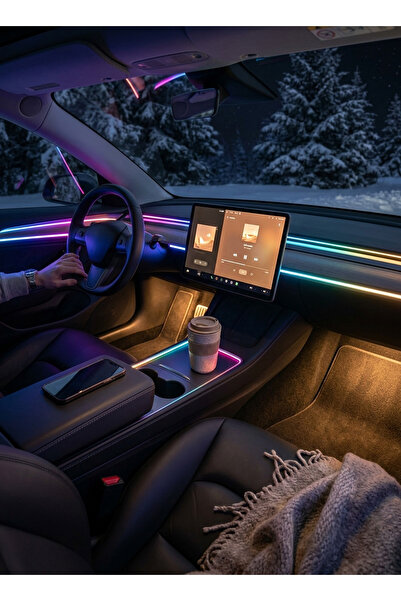 unbranded 5V Car LED Ambient Interior Light Strip, Flexible RGB Style Dashboa...