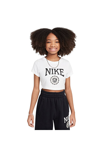 Nike G NSW TEE GRAPHIC STAR CROP IB3567-100 Λευκό