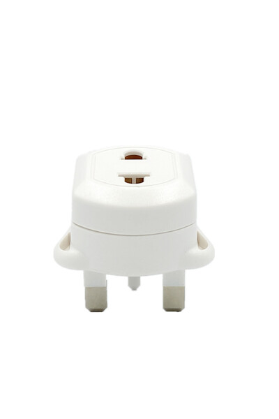 Choice WHITE EU 2 Pin To 3 Pin UK Electric Power Shaver Toothbrush Plug Adapt...