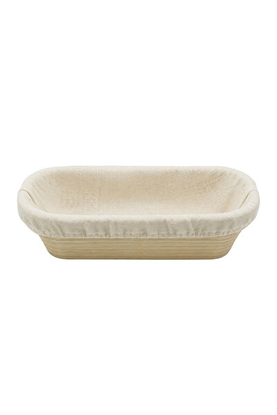 dinckitchen Oval Ekmek Hamur Mayalama Sepeti Bezli 30x13,5x8,5 cm Oval 30X13,5X8,5 Bezli
