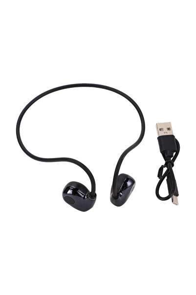 Choice black Bluetooth 5.2 Headphones Ergonomic HiFi Sound Air Conduction Hea...
