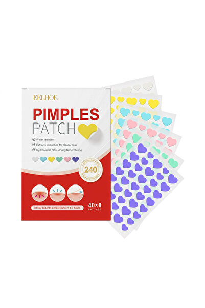 Choice6 240pcs Heart New Pimple Patch Acne Invisible Acne Removal Skin Care S...