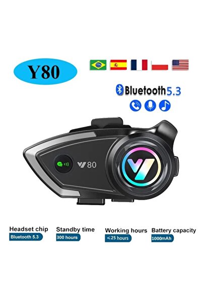 Choice Y80 Y80 Motorcycle Helmet Bluetooth Headset Wireless V5.3 Handsfree Ca...