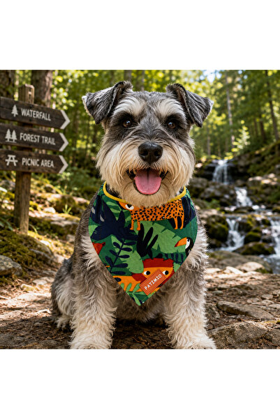 PATİMİO Safari Cat And Dog Leash Scarf Bandana