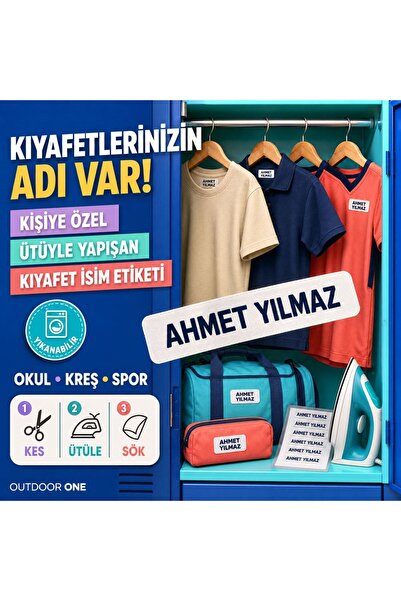 Outdoor One Kıyafet Etiketi - Okul Kıyafetlerine Kişiye Özel 30 Saniyede Kola...