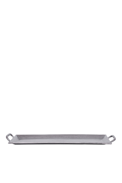 Yargıcı Dövme Desenli Alüminyum Dikdörtgen Tepsi(23x57x3 Cm)