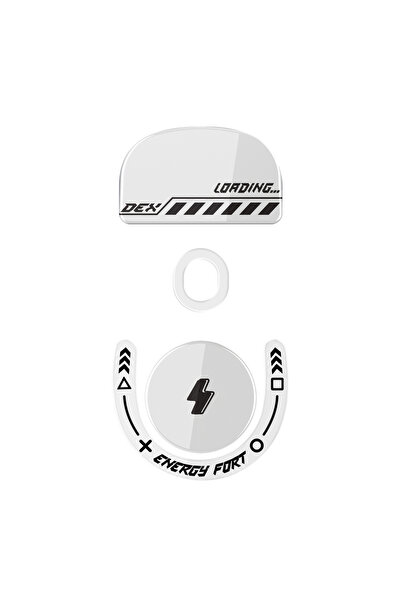 Choice White Mouse Skates Feet Curved Edges Glass Mouse Feet for Logitech G P...
