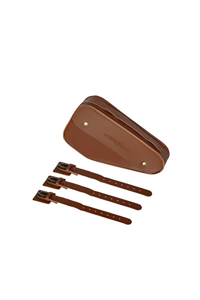 Choice 01 Bike Beam Bags PVC Leather Large Capacity with 5 Adjustable Positio...