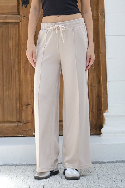 Shooter Sportswear Women's Modal Wide-Leg Sweatpants with Elastic Waist, Comf...