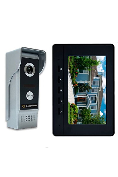 StartONTeam Interfon video inteligent cu fir, monitor, infraroșu, vedere noct...