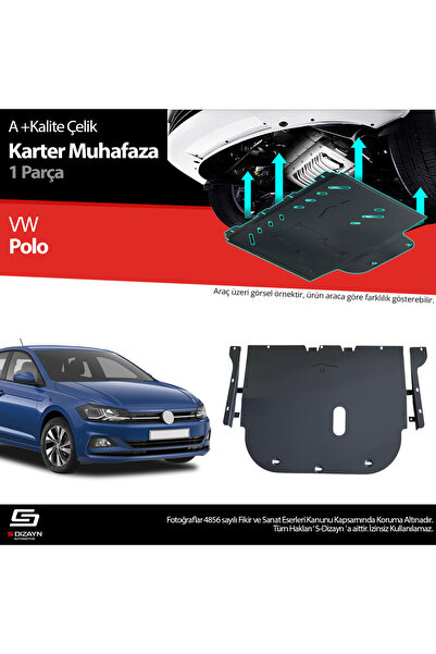 S Dizayn S-Dizayn VW Polo 6 Çelik Karter Muhafaza Koruma 2017 Üzeri A+ Kalite...