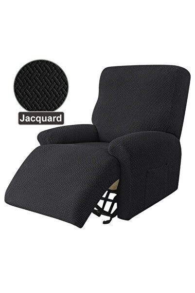Choice 1 Seater spandex-Black Recliner Sofa Cover Ralax Cover Jacquard Chair ...