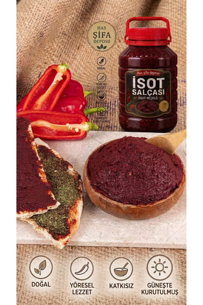 Has Şifa Deposu Ev Yapımı Acı İsot Salçası (İsot reçeli) Kahvaltılık 1 kg