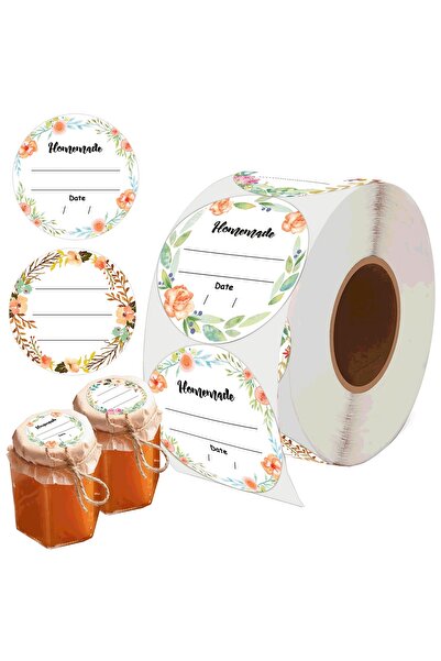 Choice 500pcs Write-On Canning Labels - 2" Vintage Watercolor Mason Jar Stick...