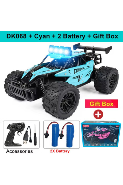 Choice DK068 Cyan 2B Box Remote Control Car RC Drift Racing 1:16 Vehicle Off ...