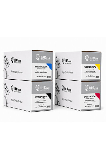 Wecan طقم خراطيش حبر WECAN-207A ملون متوافقHP LaserJet Pro M255/MFP M282/M283