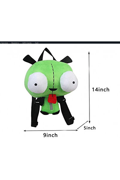Choice a 2024 New Alien Invader Zim 3D Eyes Robot Gir Knapsack Cute Stuffed P...