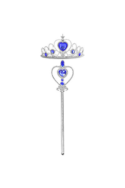 Choice RoyalHeart16 Kids Rhinestone Tiara Crown and Magic Wand with Glitter C...