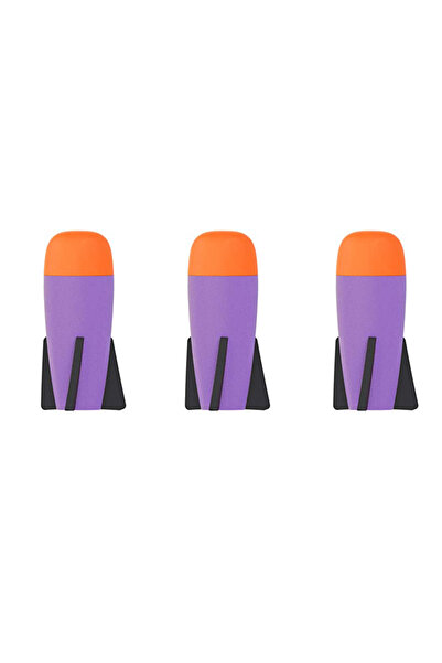 Choice Purple 3PCS Foam Mega-Missile Refill Pack Toy Accessories Compatible F...