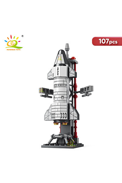 Choice3 NO.82 NO box HUIQIBAO Mini Aviation Manned Rocket Model Building Bloc...