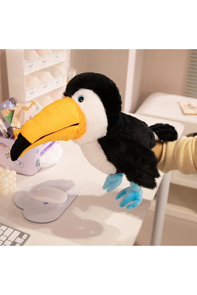 Choice about 35cm Toucan New 6 Style Toucan Hand Puppet Plush Toys Kindergart...