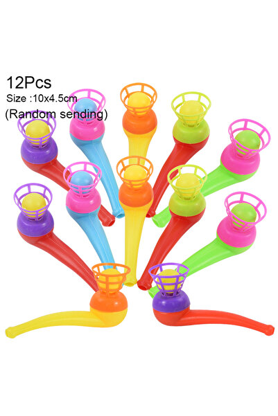 Choice 12pcs 6/12Pcs Magic Blowing Pipe Floating Ball Kids Favors Games Balan...