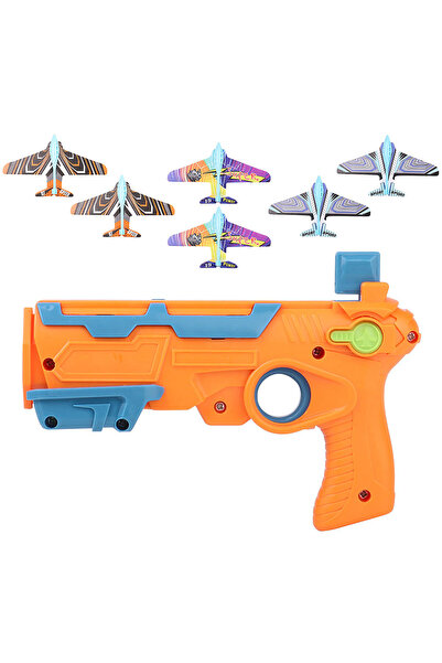 Choice D HOT！Airplane Launcher Bubble Catapult With 6 Small Plane Toy Funny A...