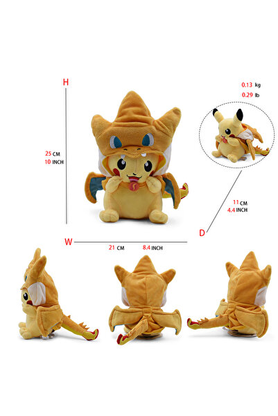 Choice Rayquaza BK Pikachu4 Cos Eevee Pikachu Cosplay Plush Toys Pikachu Pelu...