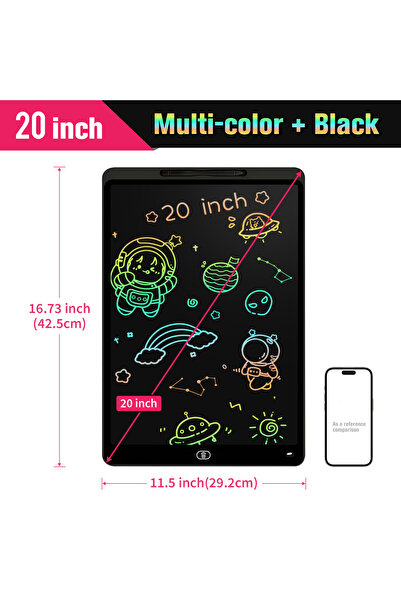 Choice1 20 Inch Black 16/20 Inch Writing Board Drawing Tablet for Kids, Large...