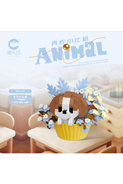 Choice20 No box 7502 Cute dessert small animals potted bouquet cartoon doll p...