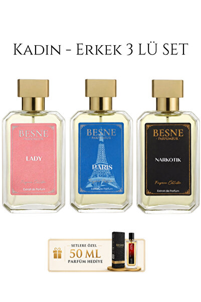 besneparfum Besne Parfüm Narkotik-Paris-Lady Mıi Set