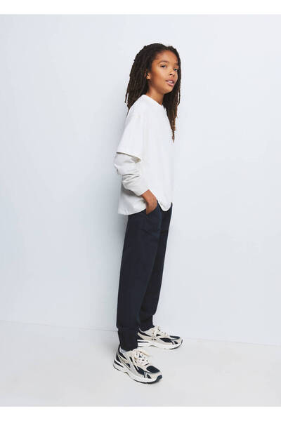 MANGO Kids Pamuklu jogger pantolon