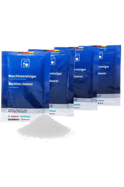Bosch Dishwasher Cleaning Powder / Degreaser, 4 X 45 GR